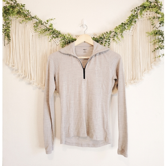 Icebreaker Sweaters - ICEBREAKER Merino Wool Quarter Zip Pullover sz S